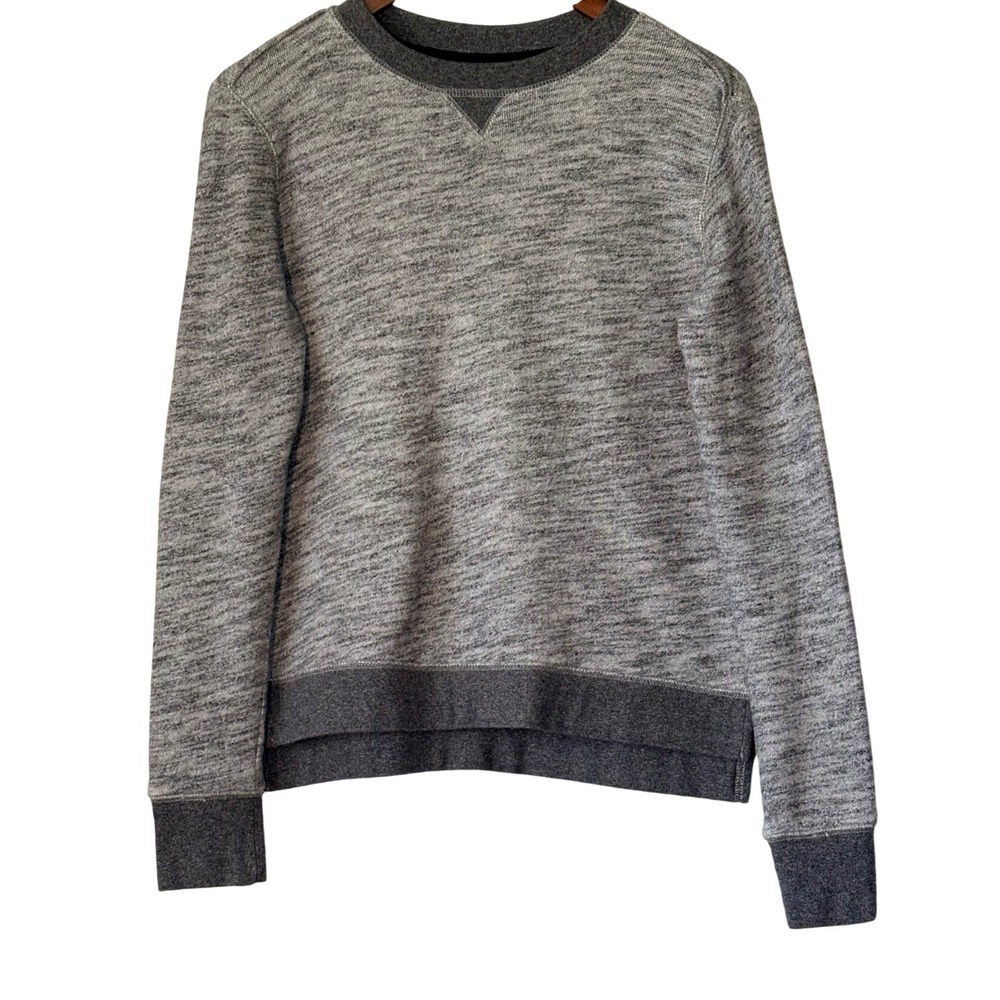 Rag & Bone JEAN Designer Womens Gray Cotton French Terry Comfy Sweatshirt‎ XS
